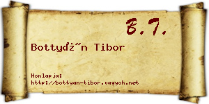 Bottyán Tibor névjegykártya